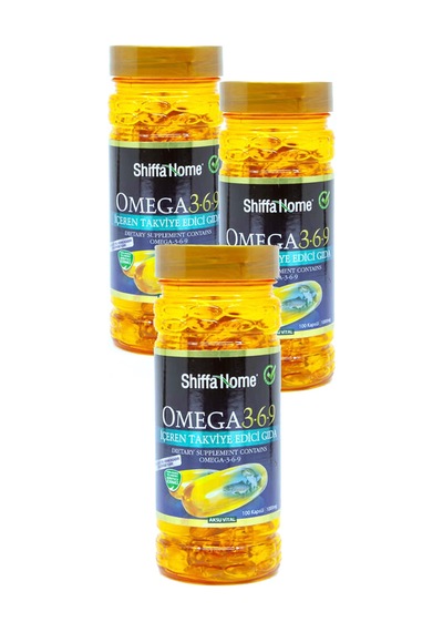 Aksu Vital Shiffa Home Omega 3-6-9 Balık Yağı 1000 MG 100 Kapsül 3 Adet