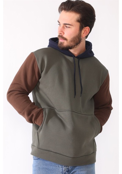 1040 Dewberry Erkek Sweatshırt-haki Haki