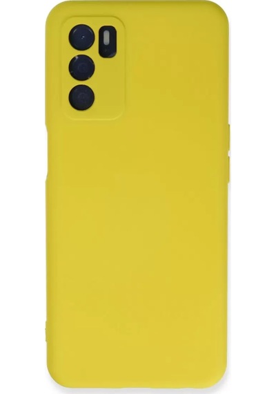 Newface Oppo A16 Kılıf Nano İçi Kadife Silikon - Sarı Renk: Sarı