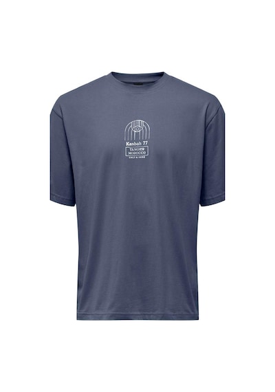 Only & Sons Erkek Onsmalık Lıfe Rlx Ss Tee Tr Relax Fit Kısa Kollu Tişört Lacivert