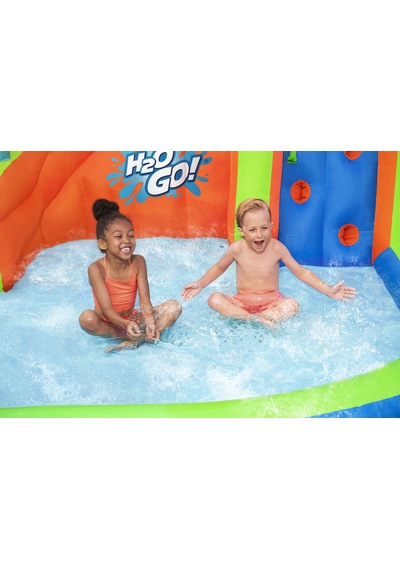 H2ogo 53408 Turbo Splash Çocuklar İçin Şişme Mega Su Parkı 2.70 M Mavi - Turuncu