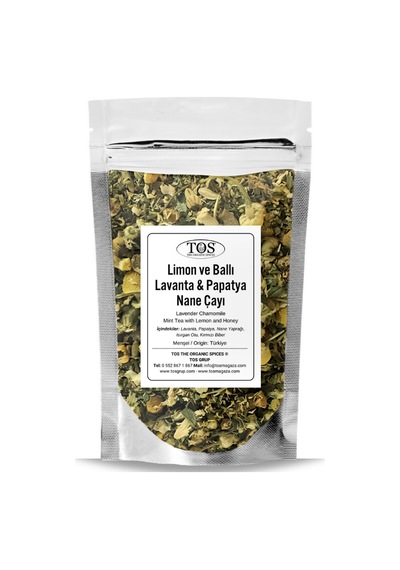 Tos The Organic Spices Limon ve Ballı Lavanta Papatya Nane Çayı 40 G