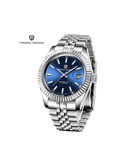 Pagani Design Pd-1645 Datejust Yeni Mekanik Erkek Kol Saati Otomatik Retro Saatler Erkek Su Geçirmez Çelik Saat Mavi