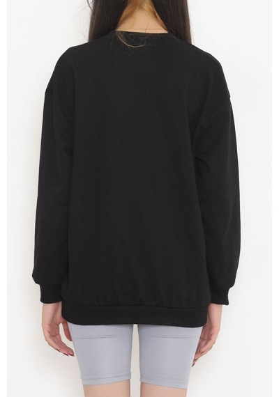 Bensu Store - Bisiklet Yaka Sweat Siyah - 3042.275. 001
