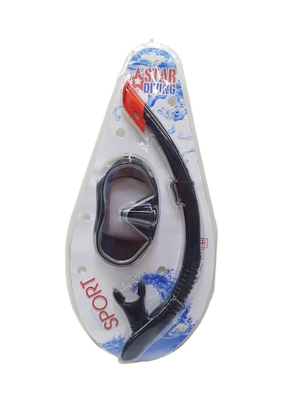 Star Diving Dalış Maskesi Ve Snorkel Yetişkin - 51712-siyah Çok Renkli