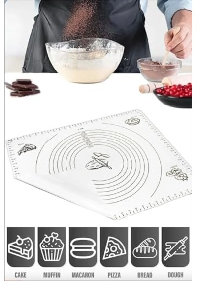 Makkam Home Hamur Matı 65x45, Beyaz Diğer