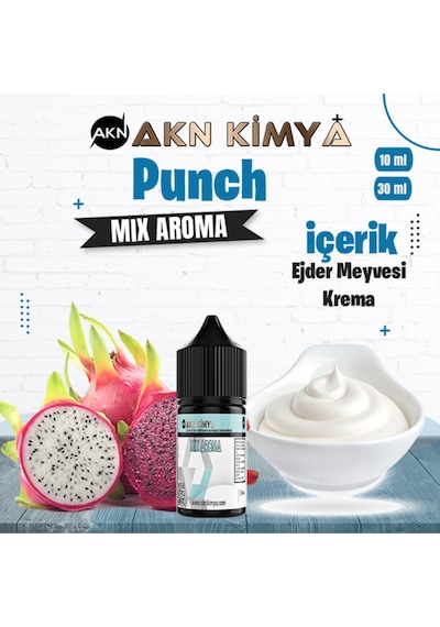Akn Kimya Punch Mix Aroma Ejder Meyvesi Krema Gıda Aroması 10 Ml