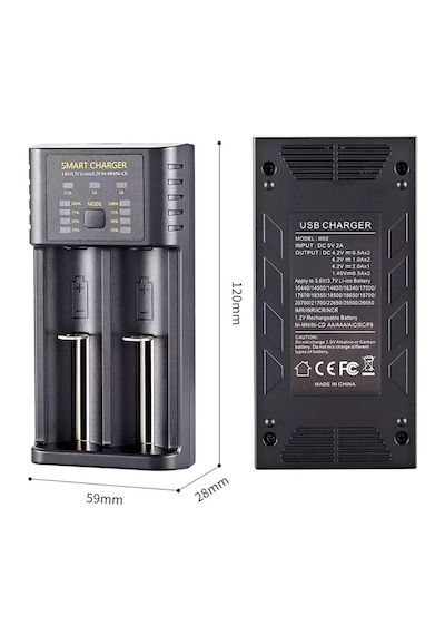 Greentech Akıllı Pil Şarj Cihazı Lityum Iyon + Ni Mh + Ni Cd Piller / GT-BC06