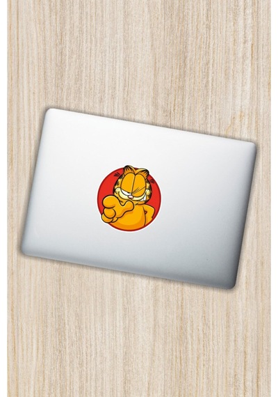11 X 11 Cm Garfield Kedi Sticker Araba Laptop Oto Motor Sticker
