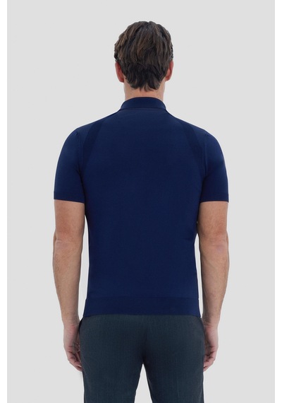 Sabri Özel Erkek Lacivert Normal Kesim Regular Fit Viskon Dokulu Triko Polo Yaka Tişört Sabri Özel Erkek Lacivert Normal Kesim Regular Fit Viskon Dokulu Triko Polo Yaka Tişört
