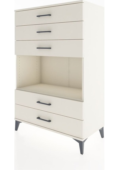 Hyperion Dolap Tek Raflı 5 Çekmeceli 88x44x134 Aytaşı-aytaşı Aytası