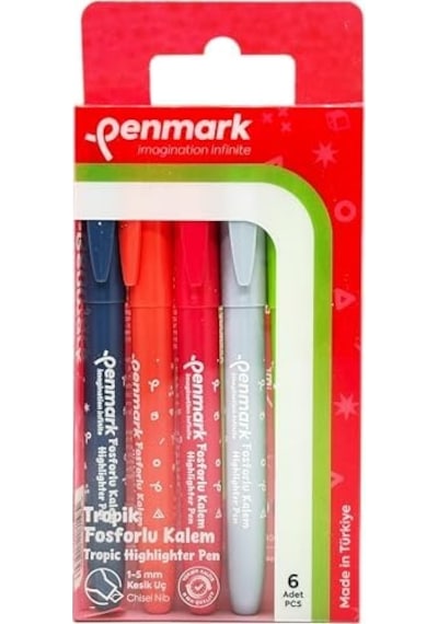 Penmark Kalem Tipi Fosforlu Kalem 6'lı Bristol Tropik 103 Ivory