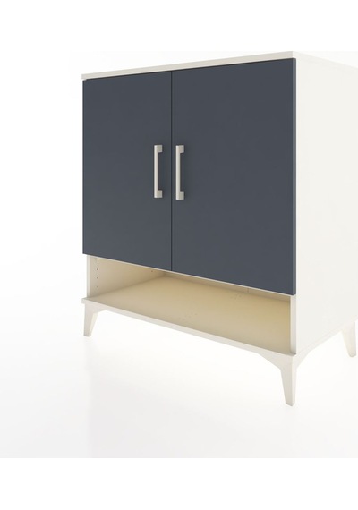 Hyperion Şifonyer 2 Raflı 2 Kapaklı 88x44x96 Aytaşı-antrasit Aytaşı