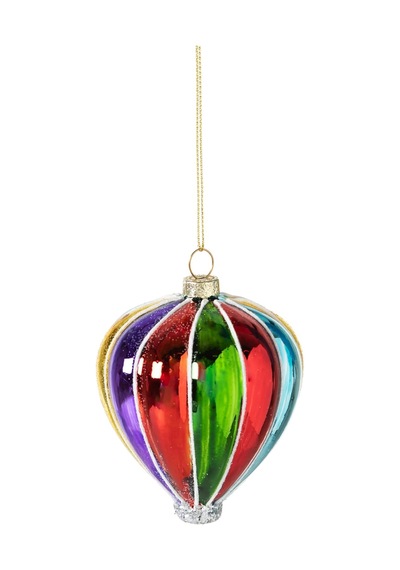 Balloon Ağaç Süsü 9 Cm Açık Ahşap
