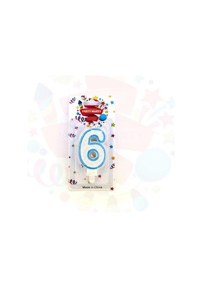 Simli Mum Rakam Mavi 6 -15623-b6