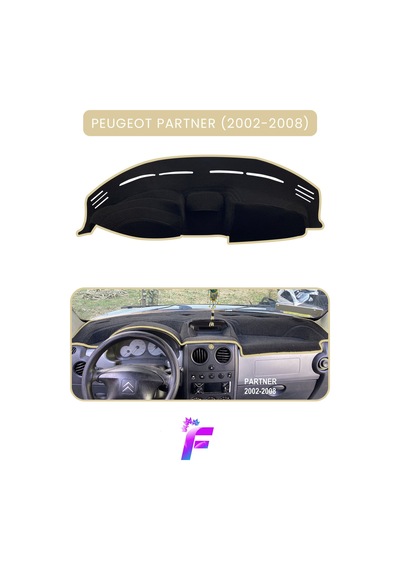 Peugeot Partner 2002-2008 Uyumlu Torpido Örtüsü Çatlama Ve Isıya Karşı Tam Koruma A1 Torpido Halısı