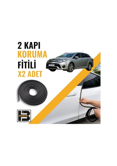 Toyota Avensis Station Wagon 2015-2018 Kapı Koruma Fitili-iki Kapı-siyah-bm1031
