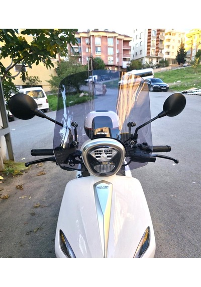 Motocam Rks Neon 125 Ön Cam 2023-2026 Model 44cm Füme Renkli 4mm Aparatsız