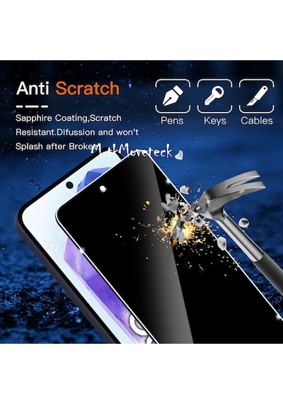 Samsung Galaxy A55 Uyumlu Hayalet Ekran Koruyucu Cam 5d Parlak Tam Kapla