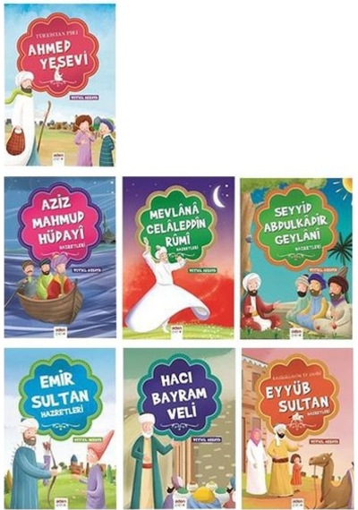 Çocuklar İçin İslam Büyükleri Seti - 7 Kitap Takım - Veysel Akkaya - Aden Yayınevi
