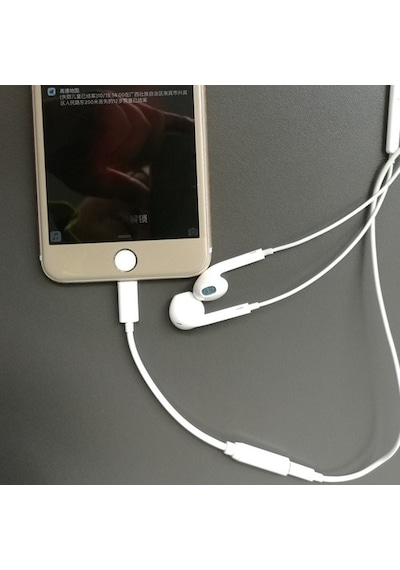Apple Uyumlu iPhone 5 6 7 8 X Plus Kulaklık Çevirici Lightning Aux Dönüştürücü