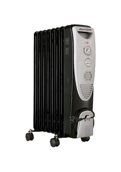 Awox Dilimfit 8F 2400 W 8 Dilim Yağlı Radyatör Siyah