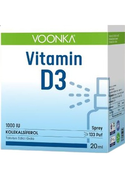 Voonka Vitamin D3 20 ML 1000 Iu
