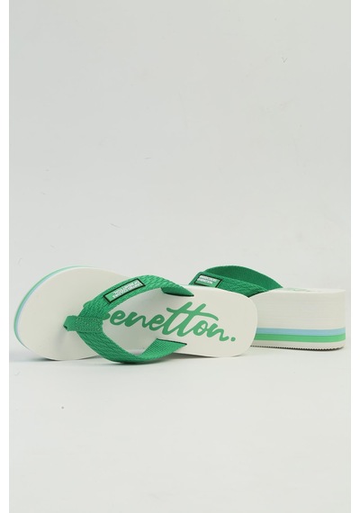 United Colors Of Benetton Benetton İthal Kadın Yesil Beyazterlik Bnı-10218 Beyaz