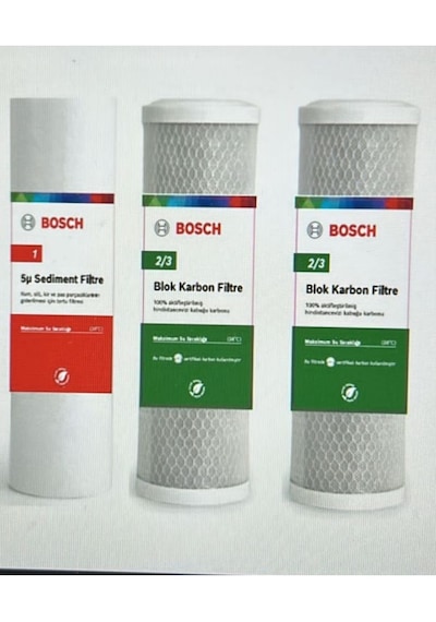 Bosch Uyumlu Profilo Su Arıtma 6 Aylık Bakım Filitre Seti Wu11a2-wu01a-wu01a-su01a2-wu11a- 1