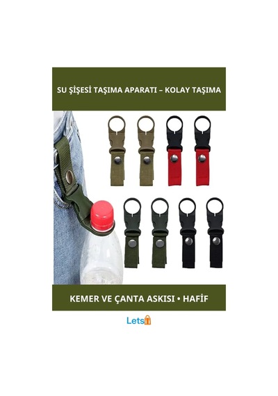Dayanıklı Su Şişesi Taşıma Aparatı Hafif, Pratik Ve Renkli Çok Renkli