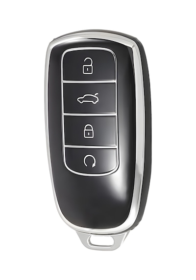 Chery Tiggo 8 Omoda 5 Tiggo 7 Uyumlu Anahtar Kumanda Kılıfı Oto Anahtarlık Siyah Silver