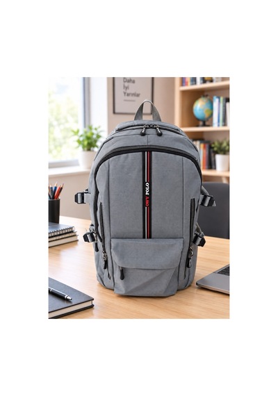 Newbag Sırt Okul Spor Çantası Gri
