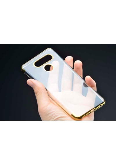 LG Uyumlu K50S Kılıf Zore Dört Köşeli Lazer Silikon Kılıf