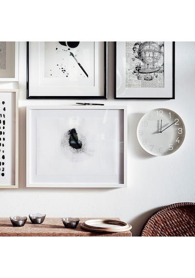 Ikea Tromma Duvar Saati, 25 Cm, Beyaz Çok Renkli