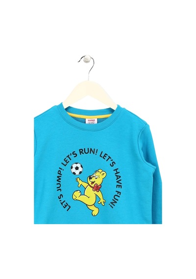 Haribo Hari Bo Erkek Çocuk Mavi Sweatshirt Trk Çok Renkli