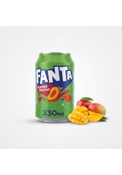 Fanta Mango Flavour Şeftali Ve Mango Aromalı Gazlı İçecek 330 Ml 3 Adet