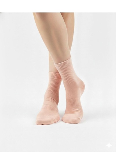 Ozzy Socks Kadın 4 Çift Bambu Lastiksiz Sıkmayan Diabetik Bilek Çorap Greyfurt