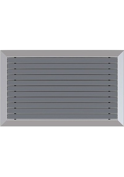 Arfen Kauçuk Üst Yüzeyli Alüminyum Gri Paspas 50 X 80 Cm