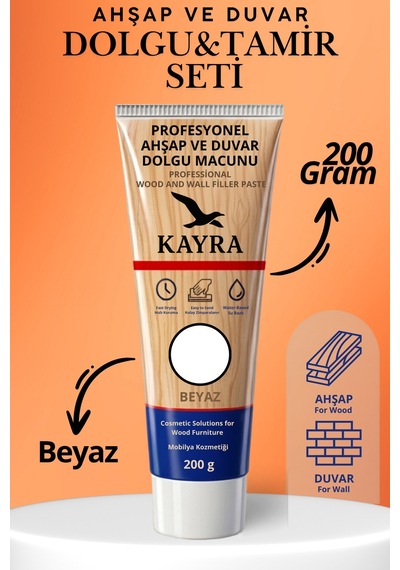 4'lü Beyaz Renk Ahşap Ve Duvar Tamir Seti - 200 Gr Dolgu Macunu, 2 Adet Plastik Spatula, Kübik Zımpara Sünger - Mobilya, Kapı, Çatlak, Delik Yüzey Tamir Ve Dolgu Kiti Pratik Yüzey Onarım Macunu Beyaz Beyaz 4'lü Beyaz Renk Ahşap Ve Duvar Tamir Seti - 200 Gr Dolgu Macunu, 2 Adet Plastik Spatula, Kübik Zımpara Sünger - Mobilya, Kapı, Çatlak, Delik Yüzey Tamir Ve Dolgu Kiti Pratik Yüzey Onarım Macunu Beyaz Beyaz