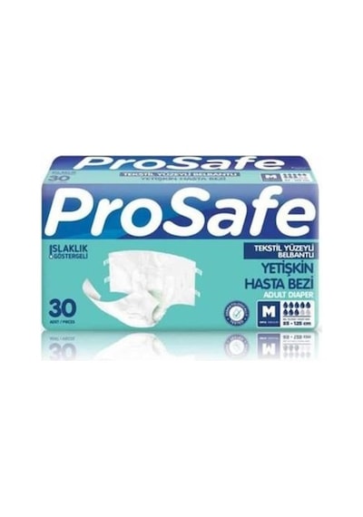 Prosafe Bel Bantlı Yetişkin Hasta Bezi M 30'Lu