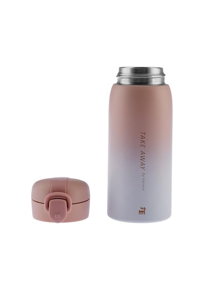 Skyfall Çelik Sızdırmaz Pembe Termos 350 Ml Açık Beyaz