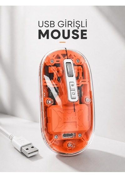 Sessiz Kablosuz Usb Girişli Mouse Fare Yüksek Performanslı - Lisinya