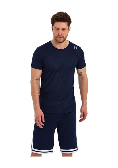 Adams Erkek Polyester Beyaz Şeritli Basketbol Şort 001