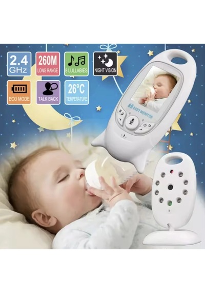 2.0 Lcd Kablosuz Bebek Monitörü Gece Görüş, İki Yönlü Ses, Sıcaklık Ve Ağlama Algılama