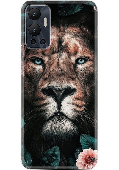 Infinix Hot 12 Kılıf Resimli Desenli Baskılı Silikon Leon Flowers 1333