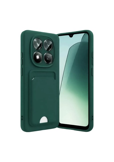 Sh Xiaomi Redmi Note 15 Pro 4g Kelvin Kartvizitli Silikon - Koyu Yeşil Najmaddin