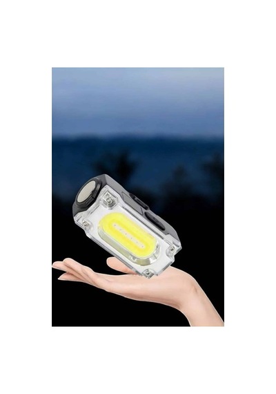 Kafa Lambası El Fenerli Kamp Lambası Usb Şarjlı Esnek Lamba Beyaz - Siyah 25621798