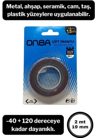 90 Kg Çift Taraflı Ekstra Güçlü Çok Amaçlı Tamir Silikon Bant Dış Mekan Montaj Bandı 18 Mm X 1,5 Mt