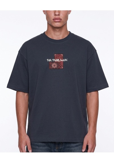 Respire Erkek Ffb Patch Oversize T-shirt Füme