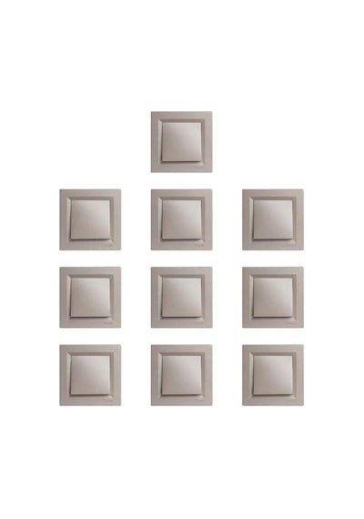 Schneider Electric Asfora Plus Serisi Bronz Tekli Anahtar 10 Lu P